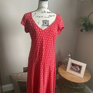 Coral Color knee length dress